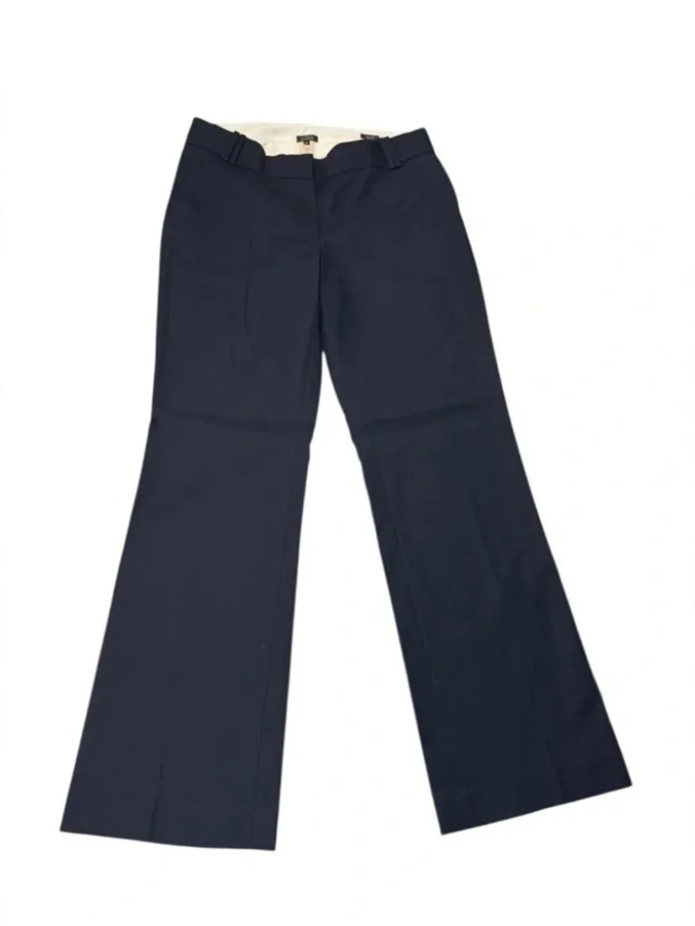 J. CREW Womens City Fit Flare Suit Trousers 100% Cotton size 8